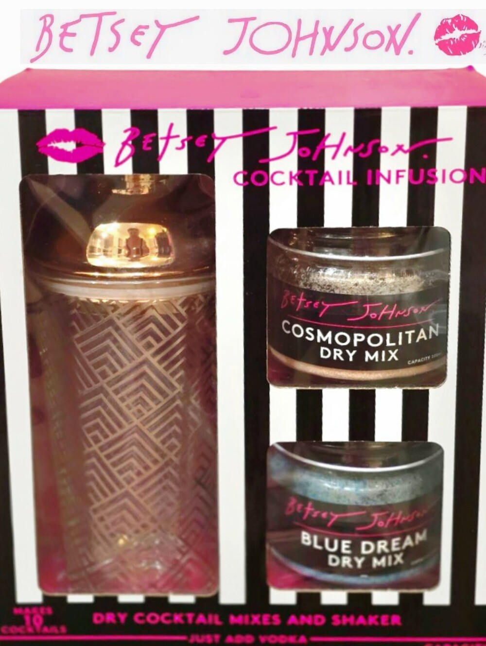 Betsey Johnson Cocktail Infusions Cocktail Mixers & Shaker